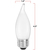 Natural Light - 500 Lumens - 5 Watt - 2400 Kelvin - AmberGlow LED Chandelier Bulb - 4.3 in. x 1.4 in. Thumbnail