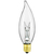 25 Watt - Clear - Bent Tip - Incandescent Chandelier Bulb Thumbnail