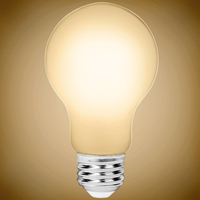 1100 Lumens - 10 Watt - 3000 Kelvin - LED A19 Filament Bulb - Milky Finish 75 Watt Equal - Medium Base - 90 CRI - 120 Volt - PLT-13063