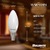 500 Lumens - 5 Watt - LED Chandelier Filament Bulb - Warm Dimming 3000 to 1800 Kelvin - 4.72 in. x 1.37 in.
 Thumbnail