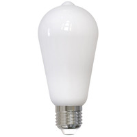 800 Lumens - 9 Watt - LED Edison Filament Bulb - Warm Dimming 3000 to 1800 Kelvin - 5.04 in. x 2.28 in. - Milky Finish - 60 Watt Equal - Medium Base - 90 CRI - 120 Volt - Bulbrite 776405