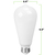 Natural Light - 450 Lumens - 5 Watt - 2400 Kelvin - LED Edison Bulb - 5.5 in. x 2.5 in. Thumbnail