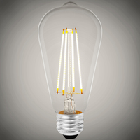 450 Lumens - 5 Watt - 5000 Kelvin - LED Edison Bulb - 5.4 in. x 2.5 in. - 40 Watt Equal - 95 CRI - 120 Volt - TCP FST19D4050E26SCL95