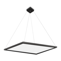 2 x 2 Architectural LED Pendant Fixture with Up/Down Light - 5000 Total Lumens - Black - Wattage and Color Selectable  - 50 Watt Max - PLT PremiumSpec - PLT-90468