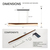 4 ft. LED Linear Wood Pendant - 3000 Kelvin - Brazilian Walnut Thumbnail
