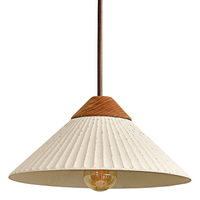 4 in. x 10 in. Artisan Concrete Pendant Fixture - White Finish - Summit Mountain Collection - Uses (1) Incandescent or LED Bulb - Medium Base - 6.6 ft. Adjustable Cord - 120 Volt - Euri Lighting EIN-HL1CW-1100