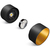 5 in. x 4 in. Wattage Selectable LED Pendant Fixture - Gold Baffle - Black Finish Thumbnail