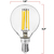 Natural Light - 2 in. Dia. - LED G16.5 Globe - 4 Watt - 40 Watt Equal - Incandescent Match Thumbnail