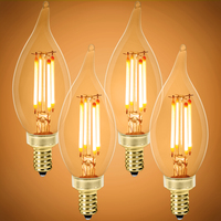 LED CANDLE 40W EQ BENT 2200K