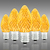 Yellow - LED C7 - Christmas Light Replacement Bulbs - Faceted Finish Thumbnail