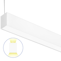 2 ft. Wattage and Color Selectable Architectural LED Linear Fixture with Diffuser Lens - Up/Down Light - 2300 Total Lumens - White - Versa Series - Linkable - Watts 10-15-20 - Kelvin 3000-3500-4000 - 120-277 Volt - PLT PremiumSpec PLT-90426