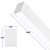 2 ft. Wattage and Color Selectable Architectural LED Linear Fixture with Diffuser Lens - Up/Down Light - 2300 Total Lumens - White Thumbnail