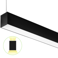 4 ft. Color Selectable Architectural LED Linear Fixture - 4340 Total Lumens - Black - Linkable - 35 Watt - Kelvin 3500-4000-5000 - 120-277 Volt - PLT-90409