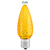 Yellow - LED C9 - Christmas Light Replacement Bulbs - Faceted Finish Thumbnail