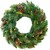 24 in. Cone and Berry Wreath - Battery Operated Thumbnail