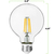 Natural Light - 3.15 in. Dia. - LED G25 Globe - 3.5 Watt - 40 Watt Equal - Candle Glow Thumbnail