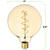 5 in. Dia. - LED G40 Globe - 4 Watt - 25 Watt Equal - Color Matched For Incandescent Replacement Thumbnail