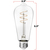 500 Lumens - 6 Watt - 2700 Kelvin - LED Edison Filament Bulb - 5.3 in. x 2.3 in. Thumbnail