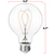 3.15 in. Dia. - LED G25 Filament Globe - 6 Watt - 60 Watt Equal - Soft White Thumbnail