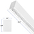 2 ft. Wattage and Color Selectable Architectural LED Linear Fixture with Louver Lens - Up/Down Light - 1800 Total Lumens - White Thumbnail