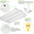 8840 Lumens - 65 Watt - 5000 Kelvin - Linear LED High Bay Light Fixture Thumbnail