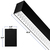 4 ft. Wattage and Color Selectable Architectural LED Linear Fixture with Louver Lens - 3600 Total Lumens - Black Thumbnail