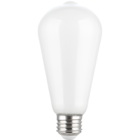 500 Lumens - 5 Watt - 2700 Kelvin - LED Edison Filament Bulb - 5.5 in. x 2.5 in. - Opal Finish - 60 Watt Equal - 90 CRI - 120 Volt - PLT-13264