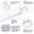 4 ft. Wattage and Color Selectable Architectural LED Linear Fixture with Louver Lens - Up/Down Light - 3600 Total Lumens - White Thumbnail