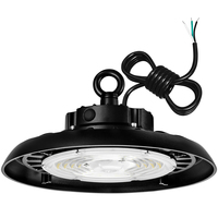 22,600 Lumens - 150 Watt - 5000 Kelvin - UFO LED High Bay Sensor Ready Light Fixture - 400 Watt Metal Halide Equal - Black Finish - 120-277 Volt - PLT-13074