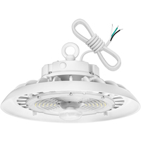 36,500 Lumens - 240 Watt - 5000 Kelvin - UFO LED High Bay Light Fixture - 1000 Watt Metal Halide Equal - Motion Sensor Installed - White Finish - 120-277 Volt - PLT-13076