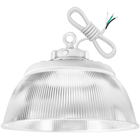 14,600 Lumens - 100 Watt - 5000 Kelvin - UFO LED High Bay Sensor Ready Light Fixture With Direct and Indirect Light - 250 Watt Metal Halide Equal - White Finish - 120-277 Volt - PLT-12939