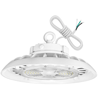 36,500 Lumens - 240 Watt - 5000 Kelvin - UFO LED High Bay Fixture - Sensor Ready - 1000 Watt Metal Halide Equal - White Finish - 120-277 Volt - PLT-13077