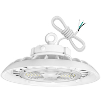 36,500 Lumens - 240 Watt - 5000 Kelvin - UFO LED High Bay Sensor Ready Light Fixture - 1000 Watt Metal Halide Equal - White Finish - 120-277 Volt - PLT-13077