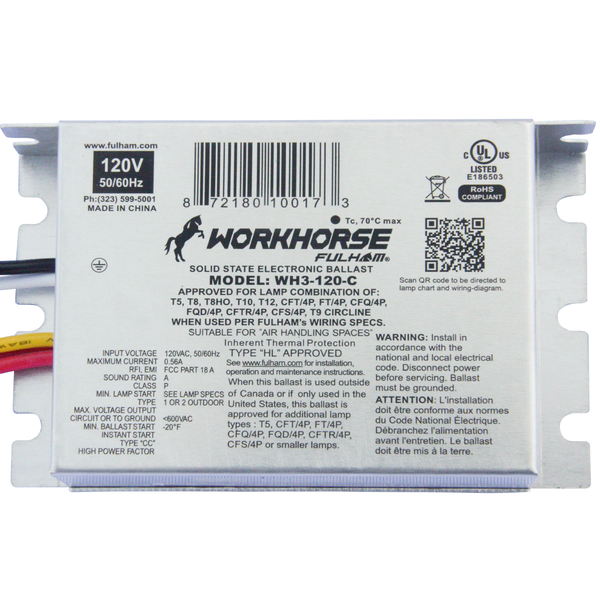 Fulham WH3-120-C - Instant Start Ballast