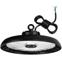 34,800 Lumen Max - 240 Watt Max - Wattage and Color Selectable UFO LED High Bay Light Fixture - Watts 200-220-240 - Kelvin 3000-4000-5000 - 120-277 Volt - PLT-20283