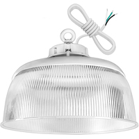 31,450 Lumens - 240 Watt - 4000 Kelvin - UFO LED High Bay Fixture with Direct and Indirect Light - 1000 Watt Metal Halide Equal - White Finish - 120-277 Volt - PLTS-12002