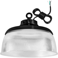 32,000 Lumens - 240 Watt - 4000 Kelvin - UFO LED High Bay Light Fixture With Direct and Indirect Light - 1000 Watt Metal Halide Equal - Black Finish - 120-277 Volt - PLTS-11996