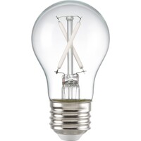 250 Lumens - 3 Watt - 2700 Kelvin - LED A15 Filament Bulb - Clear - White Filament - 25 Watt Equal - Medium Base - 90 CRI - 120 Volt - PLT-13398