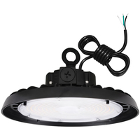 46,400 Lumen Max - 320 Watt Max - Wattage and Color Selectable UFO LED High Bay Light Fixture - Watts 240-280-320 - Kelvin 3500-4000-5000 - Adjustable Beam Angle - Black Finish - 120-277 Volt - PLT-80061