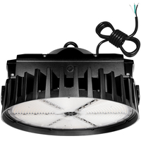 67,500 Lumen Max - 450 Watt Max - 5000 Kelvin - Wattage Selectable - UFO LED High Bay Light Fixture - Watts 350-400-450 - Black Finish - 120-277 Volt - PLT-12638