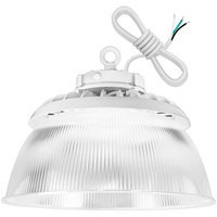 34,560 Lumens - 240 Watt - 5000 Kelvin - UFO LED High Bay Sensor Ready Light Fixture With Direct and Indirect Light - 1000 Watt Metal Halide Equal - White Finish - 120-277 Volt - PLT-12636