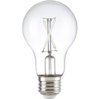 250 Lumens - 3 Watt - 2700 Kelvin - LED A19 Filament Bulb - Clear - White Filament - 25 Watt Equal - Medium Base - 90 CRI - 120 Volt - PLT-13402