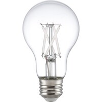 450 Lumens - 5 Watt - 2700 Kelvin - LED A19 Filament Bulb - Clear - White Filament - 40 Watt Equal - Medium Base - 90 CRI - 120 Volt - PLT-13404