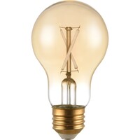 250 Lumens - 3 Watt - 2700 Kelvin - LED A19 Filament Bulb - Amber Tint - White Filament - 25 Watt Equal - Medium Base - 90 CRI - 120 Volt - PLT-13408