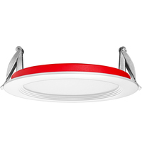 1109 Lumens - 15 Watt - 6 in. Color Selectable Fire Rated LED Downlight Fixture - Hardwire - Kelvin 2700-3000-3500-4000-5000 - 60 Watt Incandescent Equal - Round - White Trim - 90 CRI - 120 Volt - PLT-12717