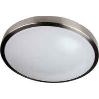 1400 Lumens - 20 Watt - 12 in. Soft White LED Ceiling Flush Mount Fixture - 2700 Kelvin - Brushed Nickel Trim - 100 Watt Equal - Dimmable - 120 Volt - TCP 218F12A227KBN