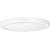 1520 Lumens - 22 Watt - 12 in. Color Selectable LED Surface Mount Downlight Fixture - Hardwire - Kelvin 2700-3000-3500-4000-5000 - 100 Watt Incandescent Equal - Round - White Trim - 90 CRI - 120 Volt - PLT-12708