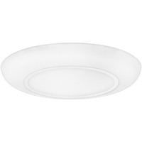 1510 Lumens - 20 Watt - 10 in. Color Selectable LED Surface Mount Downlight Fixture with Nightlight Mode - Hardwire - Kelvin 2700-3000-3500-4000-5000 - 100 Watt Incandescent Equal - Round - White Trim - 90 CRI - 120 Volt - PLT-90477