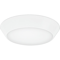 1898 Lumens - 28 Watt - 3000 Kelvin - 13 in. LED Surface Mount Downlight Fixture - Hardwire - 150 Watt Incandescent Equal - Round - White Trim - Dimmable - 120 Volt - Lithonia FMML 13 830
