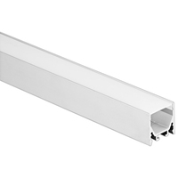 6.56 ft. Anodized Aluminum - Surface Mount Channel Extrusion - Silver - For 0.47 in. LED Tape Light and Strip Light - PLT-12920